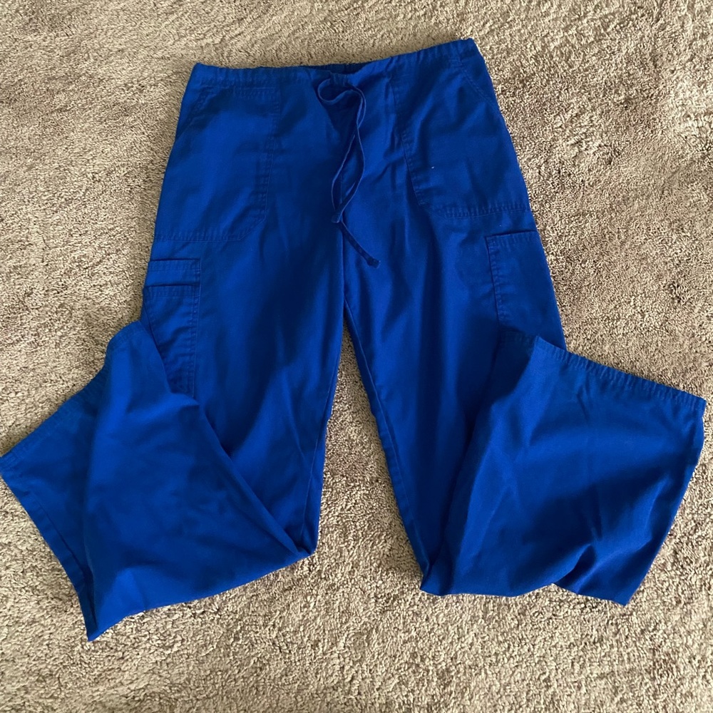 Womens Royal Blue Scrub Pants
